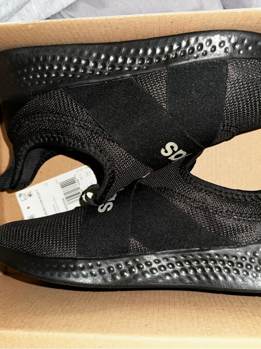 adidas Black Slip-On Athletic Sneakers